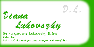 diana lukovszky business card